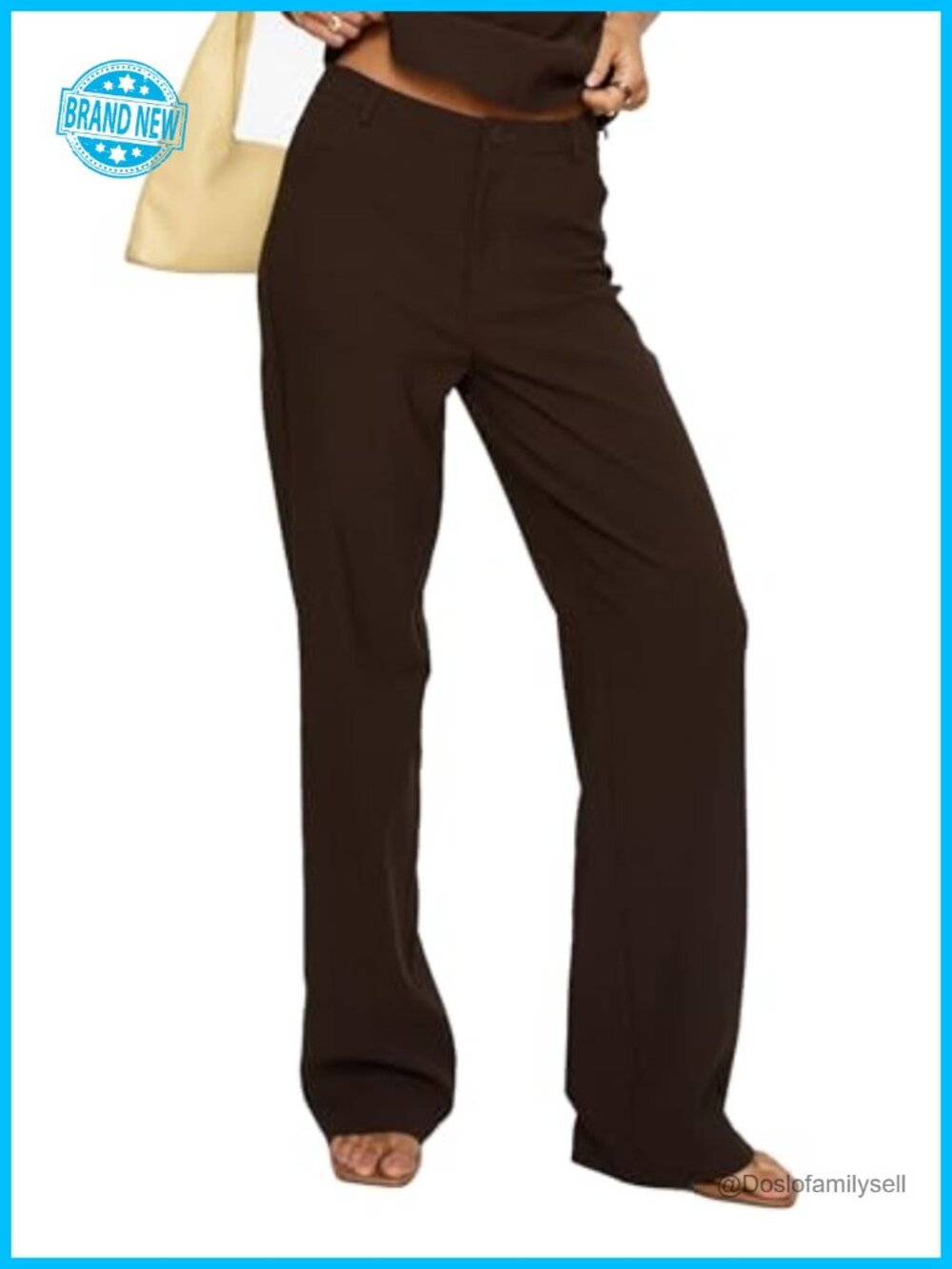 Princess Polly Kinsie Tailored Straight Leg Mid Rise Pants